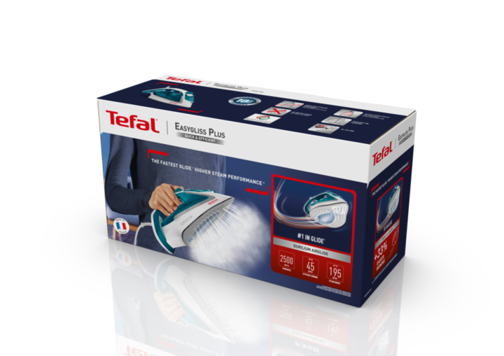  Tefal Steam Iron Easy Gliss 2 Turquoise FV5718