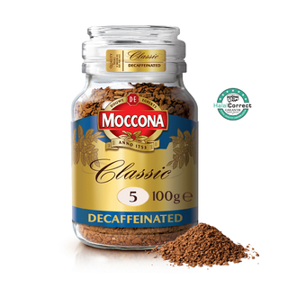 MOCCONA Classic Decaffeinated Intensity 5 Freeze Dried Instant Coffee, 100g