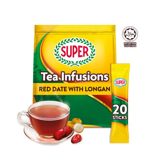 SUPER Instant Red Date Longan Tea, 20 sticks