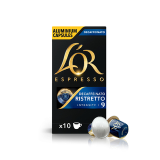 L'OR Espresso Ristretto Decaffeinato Intensity 9 - Nespresso®* Compatible Coffee Capsules, 10 capsules per pack