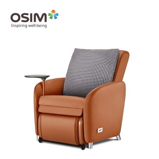 OSIM uDiva 3 (Brown) Smart Sofa + Cushion Cover (Houndstooth)