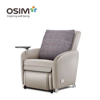 OSIM uDiva 3 (Grey) Smart Sofa + Cushion Cover (Glen-Plaid)