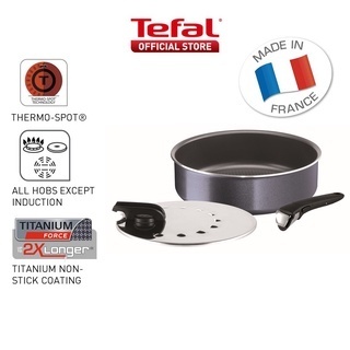 Tefal Ingenio Elegance 3pcs set (Sautepan 26cm+Glass Lid+Removable Handle)