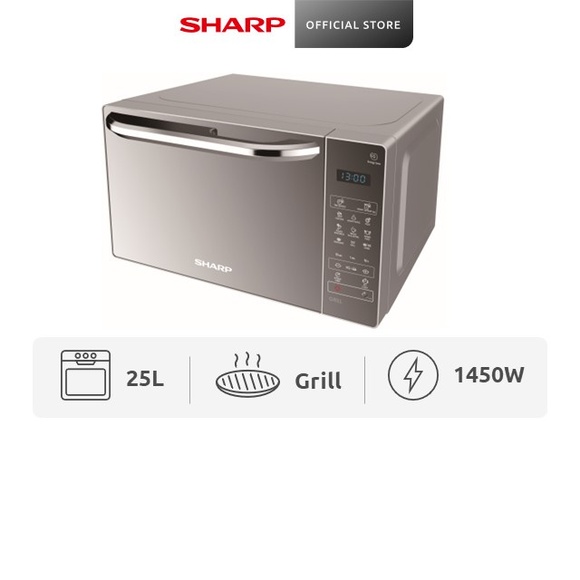 SHARP 25L Microwave Oven with Grill R-72E0(SM)