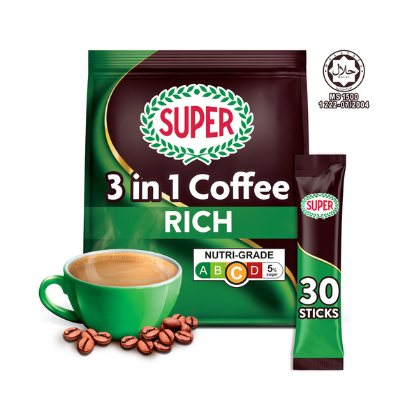 SUPER Rich 3in1 Coffee, 30 sticks