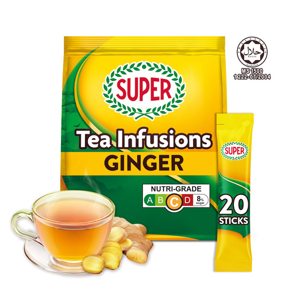 SUPER Instant Ginger Tea, 20 sticks