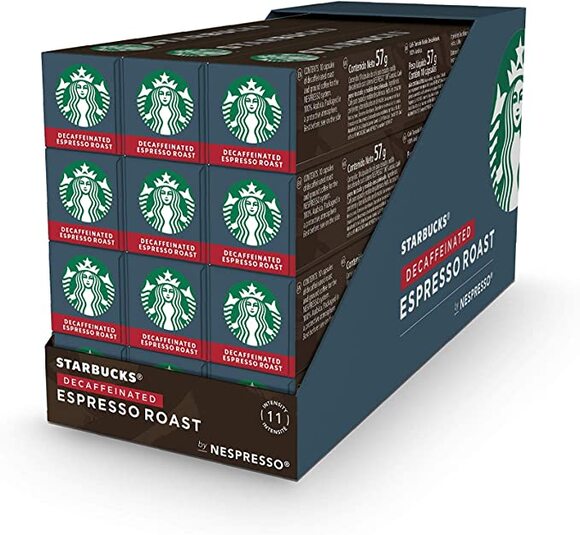 Starbucks Espresso Roast Decaf Coffee Capsules 10s (Carton)