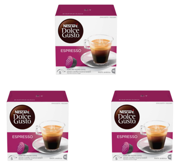 Nescafe Dolce Gusto Espresso Coffee Capsules x 3