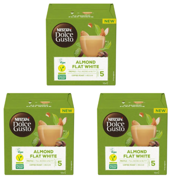 Nescafe Dolce Gusto Almond Flat White Coffee Capsules x 3 [Available till July]
