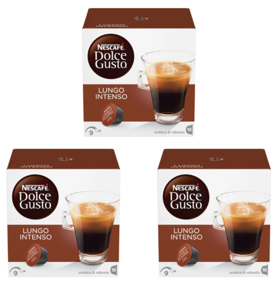 Nescafe Dolce Gusto Lungo Intenso Coffee Capsules x 3