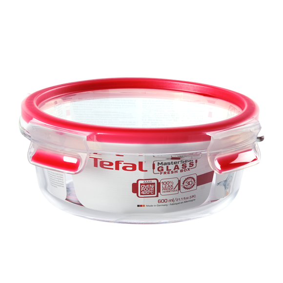 Tefal Masterseal Glass round 0.6L K30107