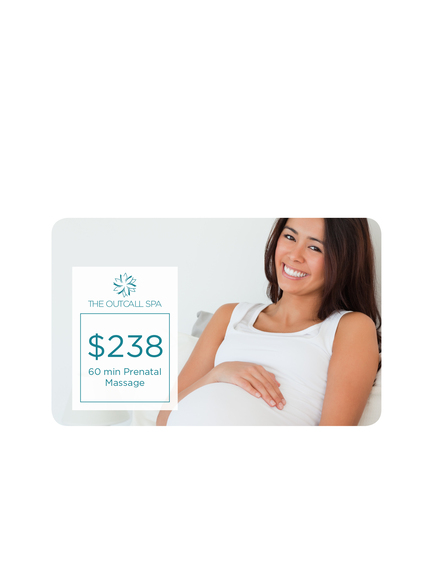 $238 60 min Prenatal Massage