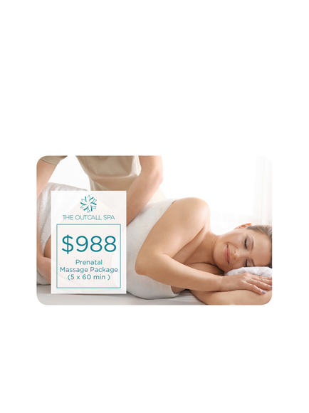 $988 Prenatal Massage Package (5 x 60 min )