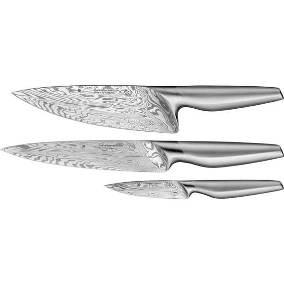 WMF Chef's Edition Damasteel Knife set, 3-piece 1882109998