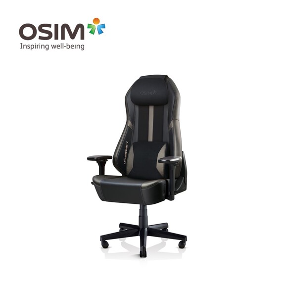 OSIM uThrone V Gaming Massage Chair - Black (Self-Assembled)